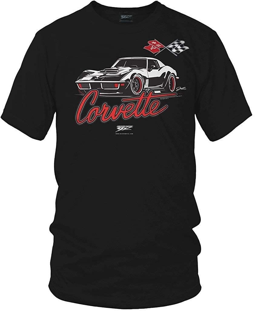 Wicked Metal C3 Corvette Stylized Corvette C3 Unisex T-shirts XL