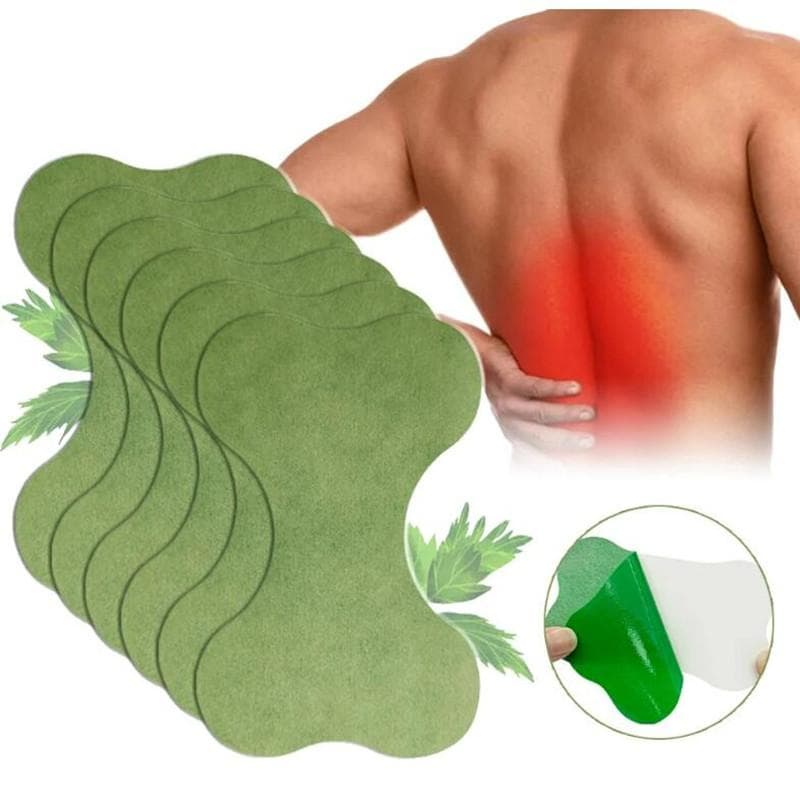 Lumbar Spine Stickers Wormwood Medical Plaster Back Pain Bone Pain Relief Self-heating Patch 1PC green