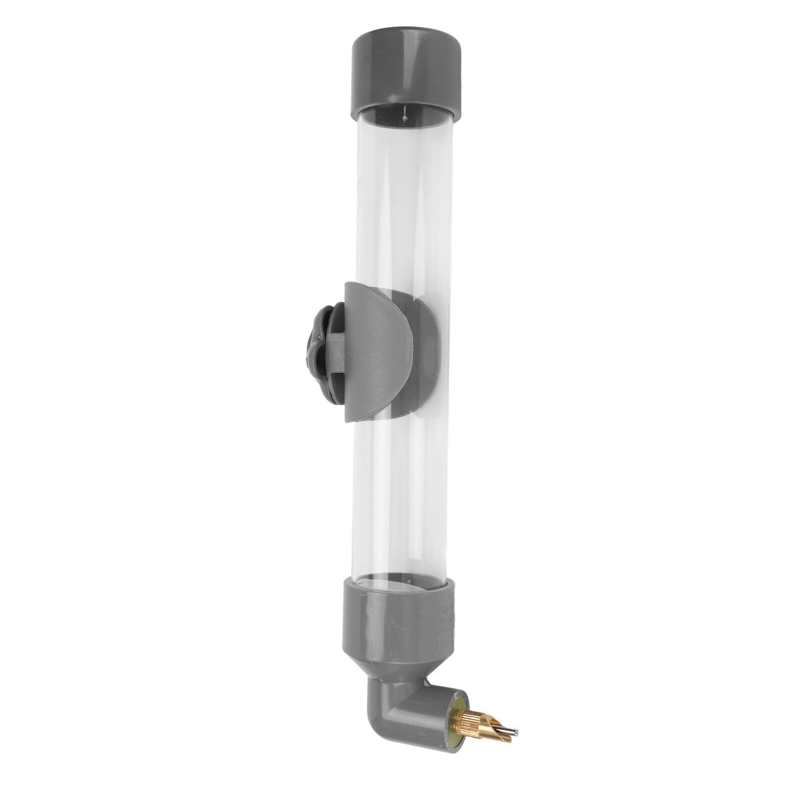 260ml Automatic Bird Water Feeder Needle Spout Large Capacity Leakproof Parrot Auto Drinking Device gray