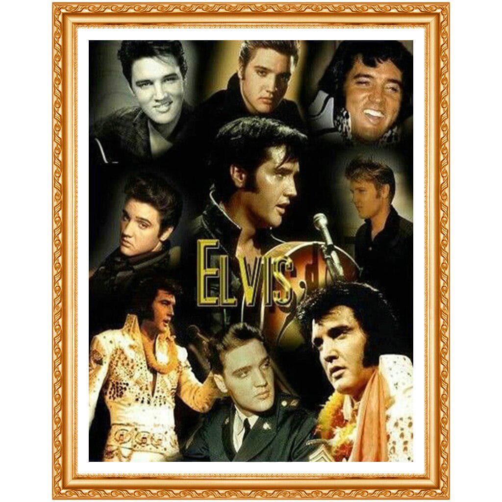 Elvis Photo Full Drill Rhinestone Diamond Painting 3D Cross Stitch Kits Home Embroidery Needlework 20X30CM