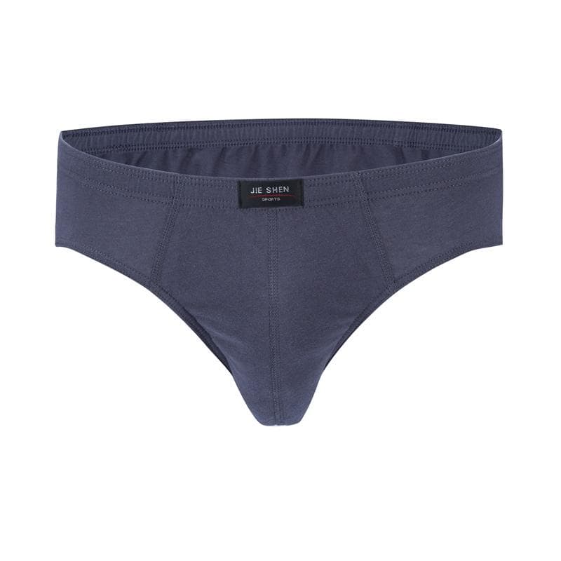 100% Cotton Mens Briefs Plus Size Men Underwear Panties Men's Breathable Panties XL dark gray