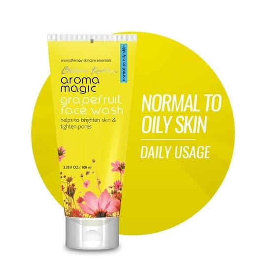 Aroma Magic Grapefruit Face Wash for Brightening & Pore tightening |For Oily Skin| 100 ml | Pack of 1