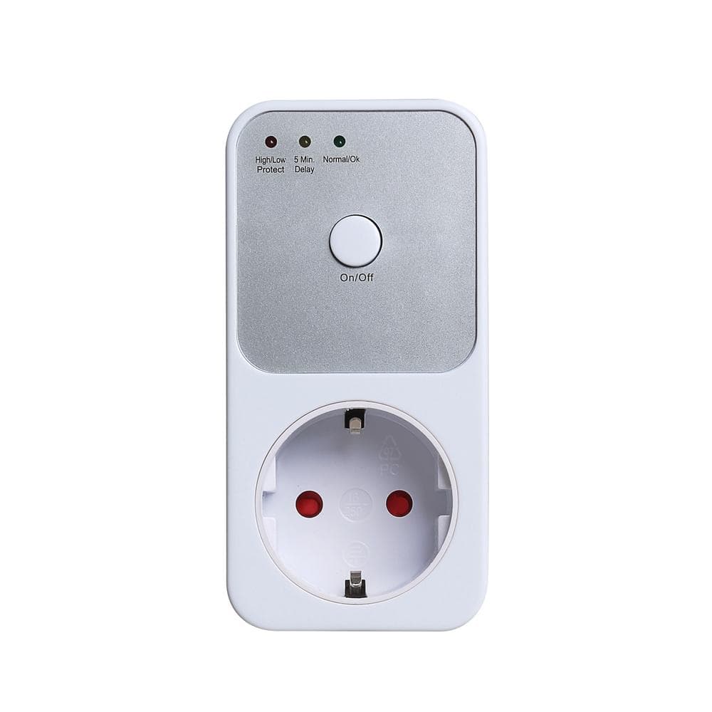 170-260V Voltage Protector 5-6 Minutes Relay Socket EU/FR/USA Plug Electrical Stabilizer Automatic EU Plug