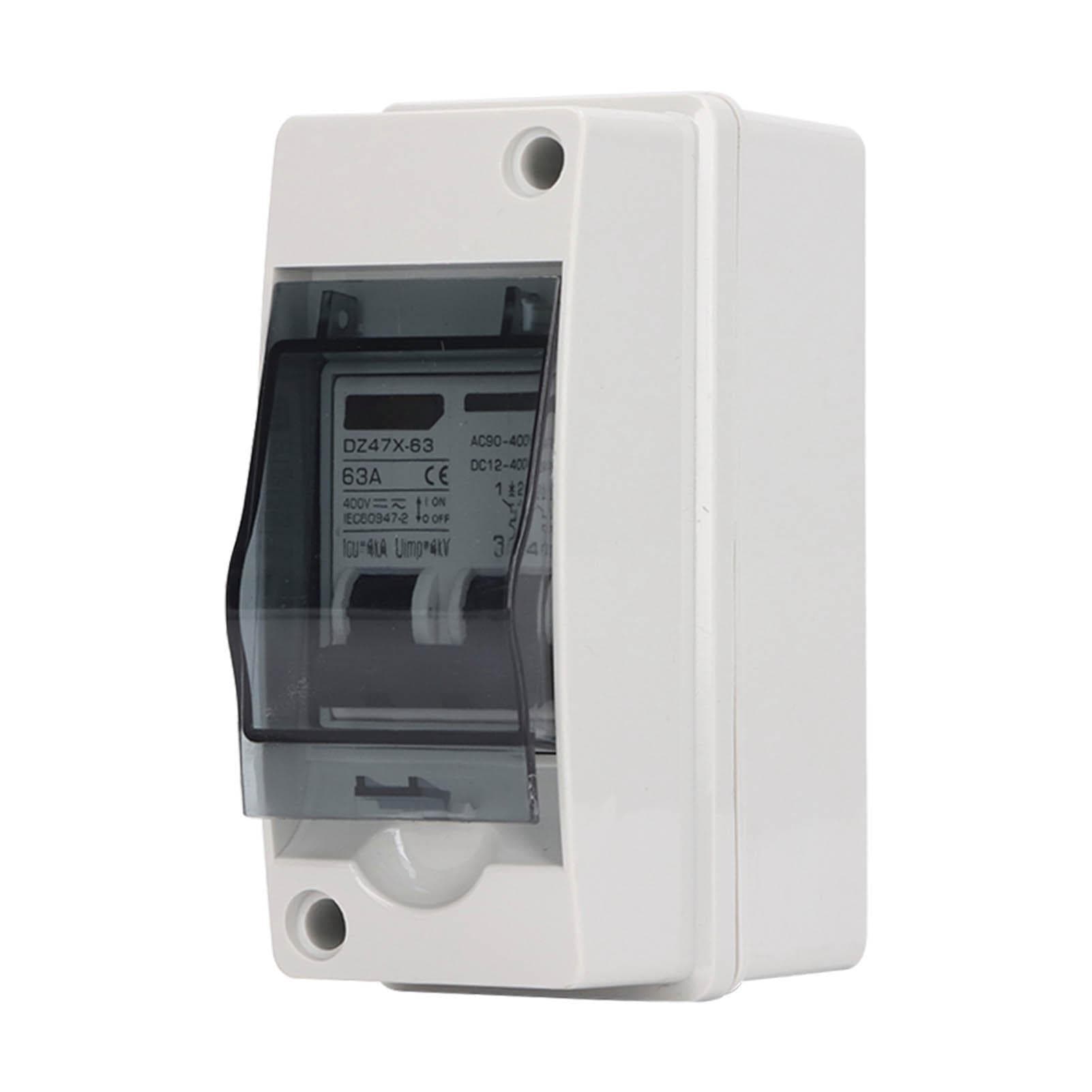 DC Miniature Circuit Breaker 2P 63 Amp Solar Disconnect Switch Isolator for Solar PV System DC