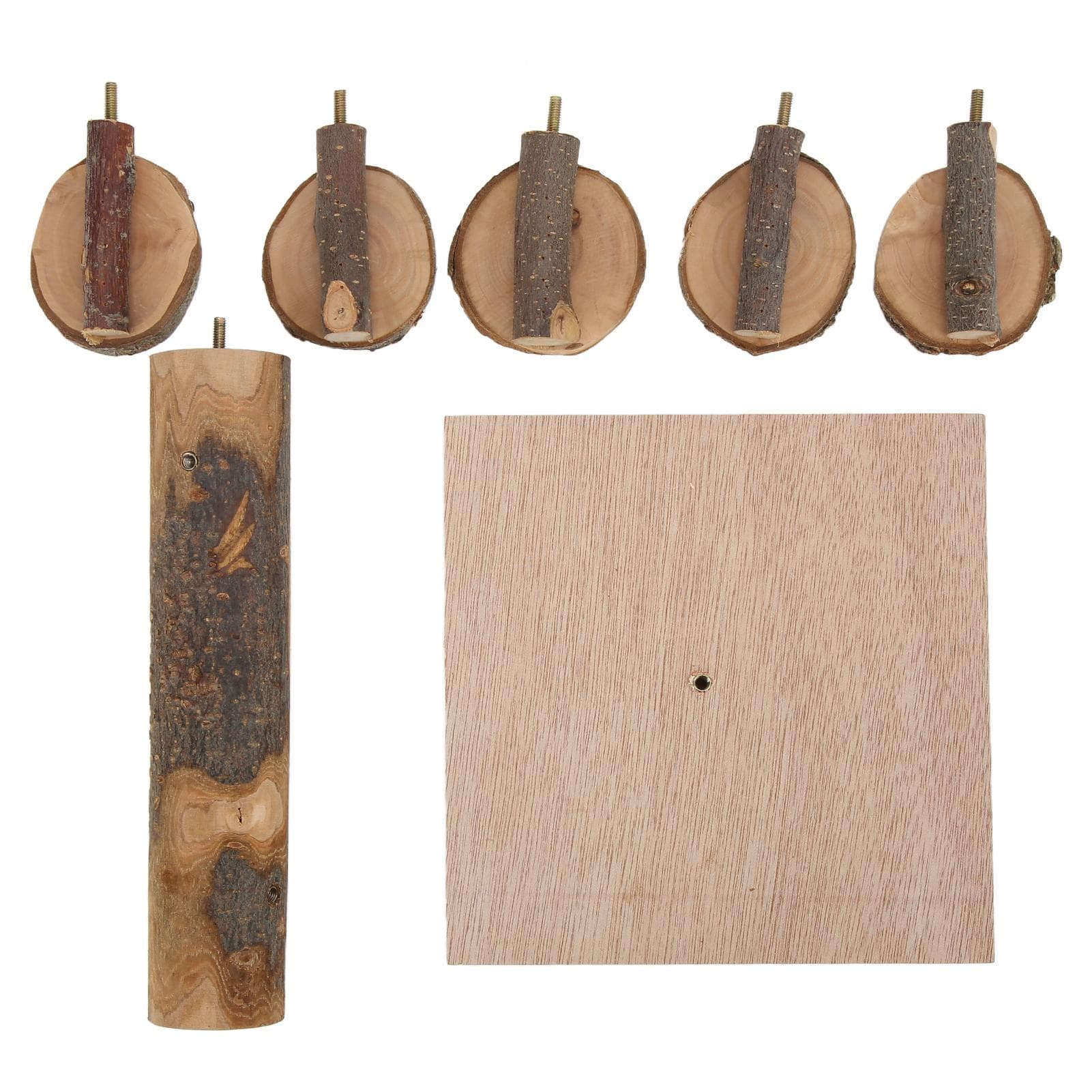 Hamster Climbing Wooden Stand Platform Rotating Activity Playground Stand Platform Toys for Mouse