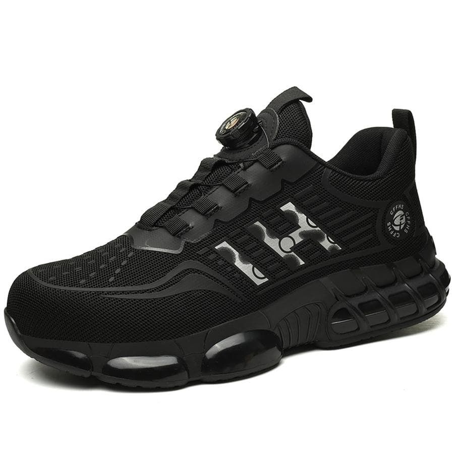 Safety Shoes Men's Anti-Smashing Anti-Puncture Steel Toe Construction Shoes Breathable Lightweight Labor Protection Shoes 46 silver