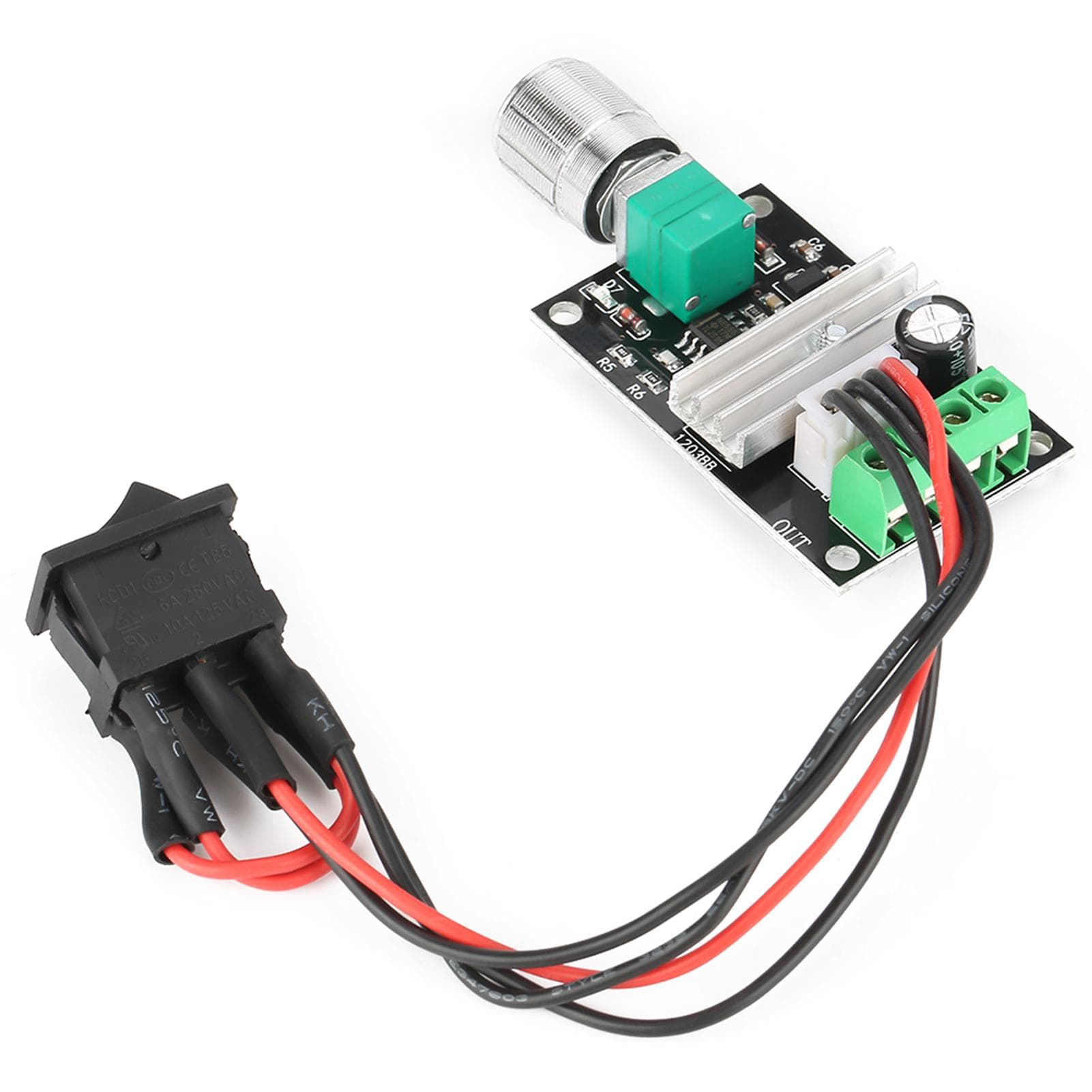 DC 6V 12V 24V 3A PWM Motor Speed Control Reversible Controller Regulator with Switch