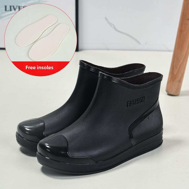Women's Short Rain Boots - Non-Slip, Waterproof, Fashionable Low-Top Shoes for Outdoor Wear - Comfortable and Trendy. 41