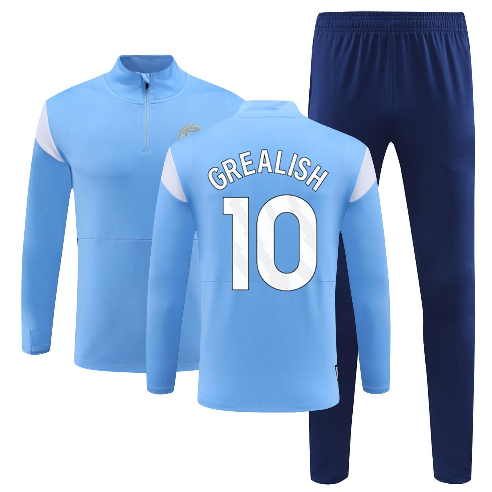 2324Manchester City Long Sleeve Jerseys Sports Team Training Uniform Set Long Sleeve Football Jerseys Set 18