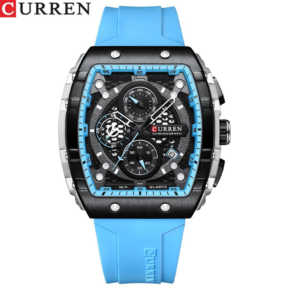 CURREN New Men's Watches Waterproof Six Kidskin Calendar Men's Men's Multifunctional Watch Men's Watch