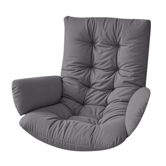 Waterproof Egg Chair Cushion Thicken Patio Hanging Basket Chair Cushion Egg Chair Cushion with Armrests for Indoor Outdoor Basket Swing 120 cm dark gray