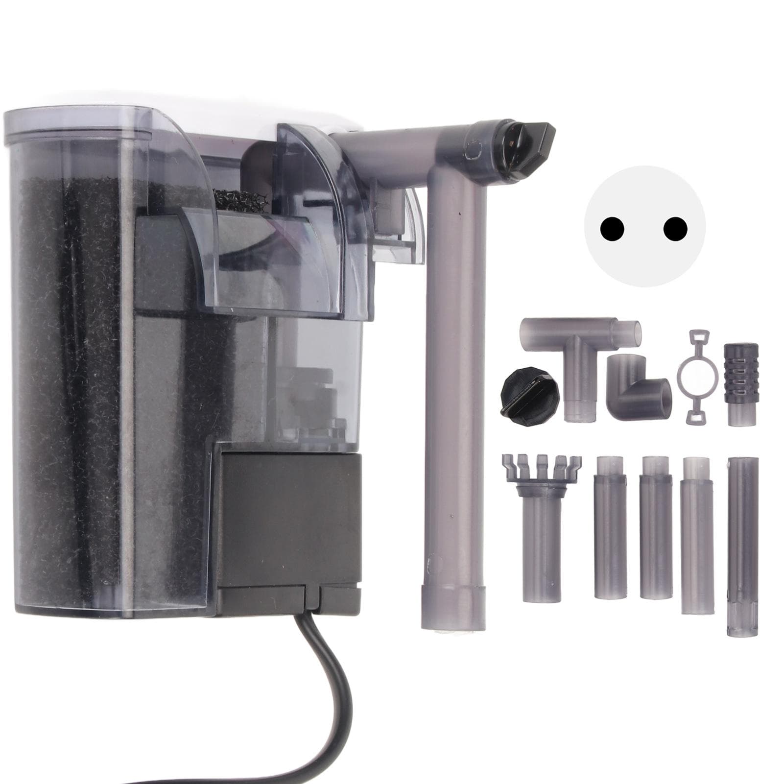 Aquarium Wall Hanging Filter Quiet Oxygenation Oil Film Removal Hang On Waterfall Filter for Fish