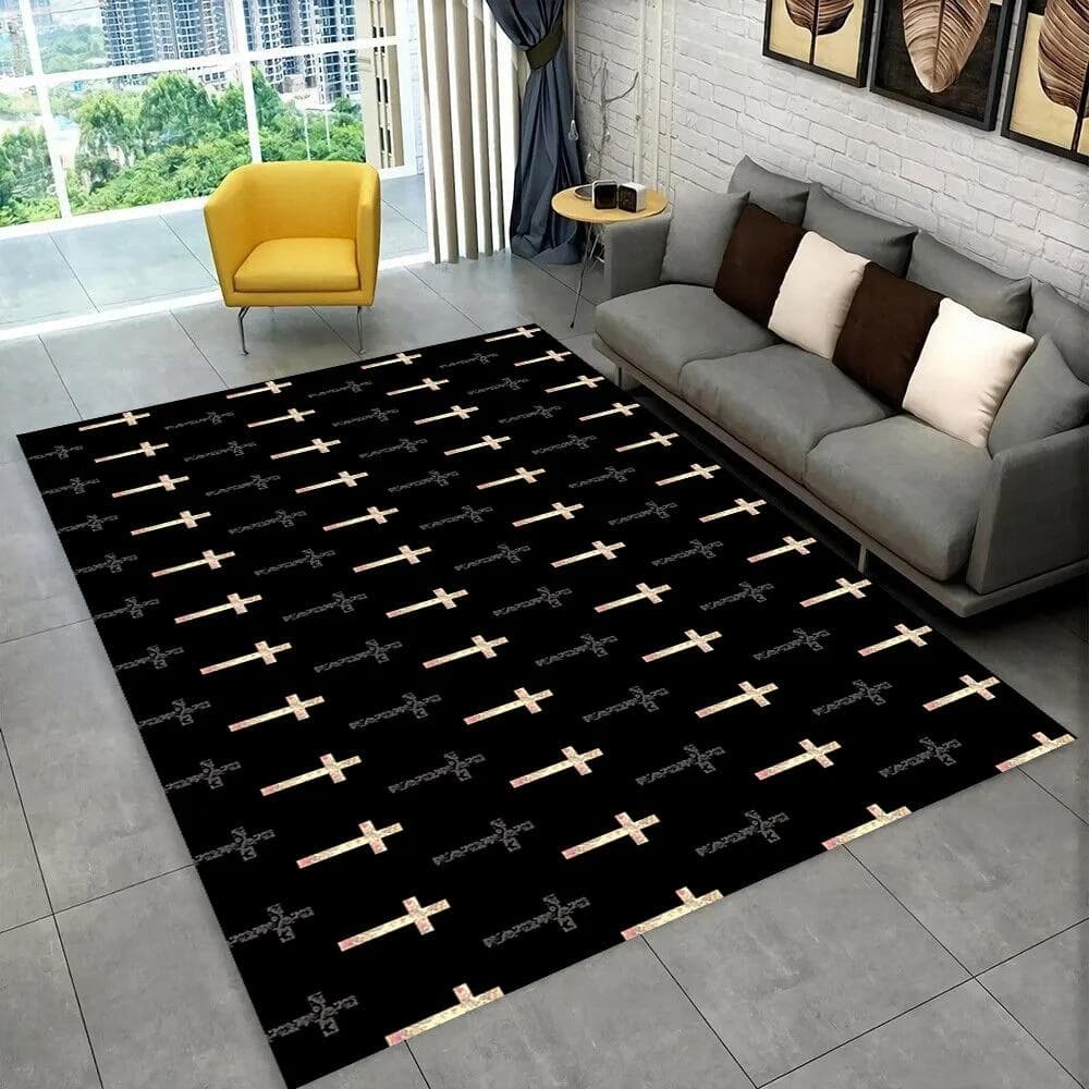 Holy Bible Cross Jesus Pray Area Rug,Carpet Rug for Home Living Room Bedroom Sofa Doormat Decor,kid Play Non-slip Floor Mat Gift 160cm x 230cm