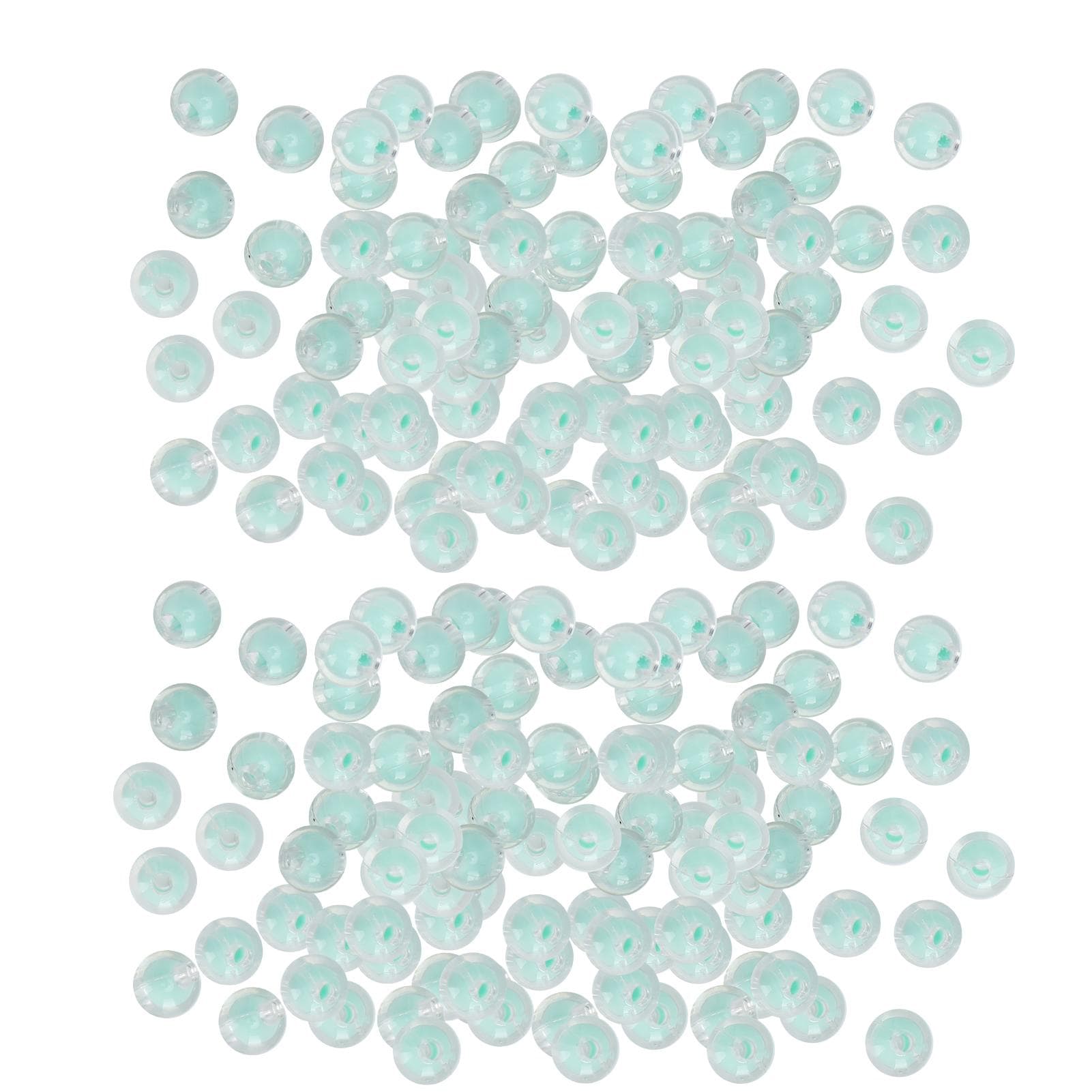 Resin Glossy Beads DIY HandMade Necklace Bracelet Jewelry Beaded Accessories 8MM 500g(Green )