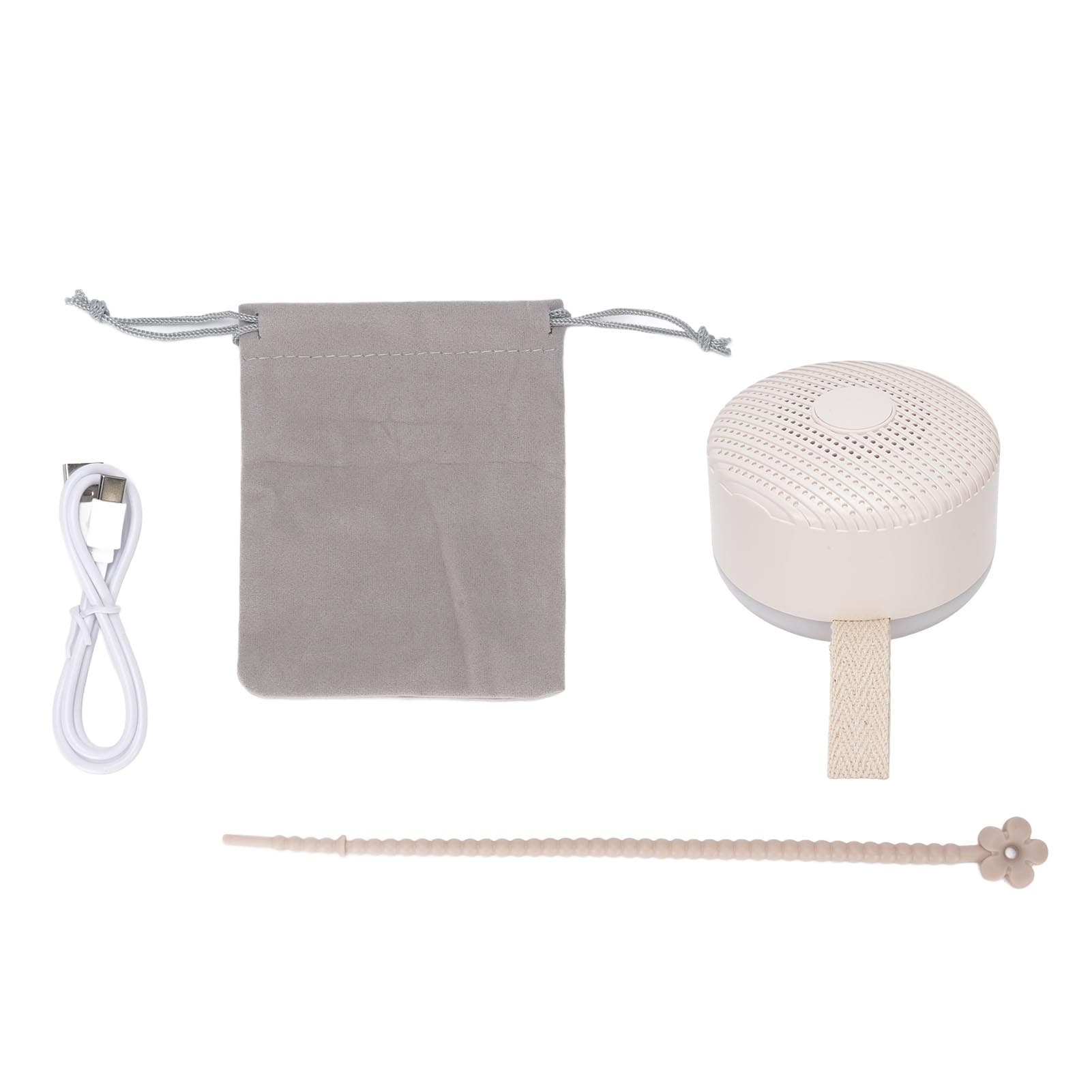 Portable Sound Machine for Baby 12 Sounds Rechargeable Travel White Noise Machine with Night Light beige
