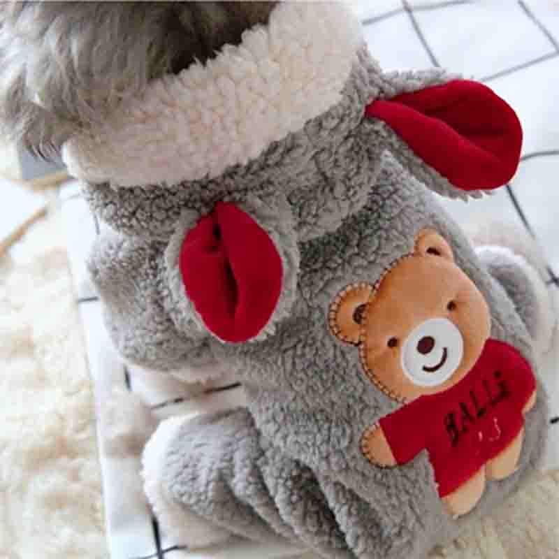 Pet Pomeranian Schnauzer Poodle Teddy Dog Clothes Autumn Winter Autumn Dress Puppy Milk Dog Cute L