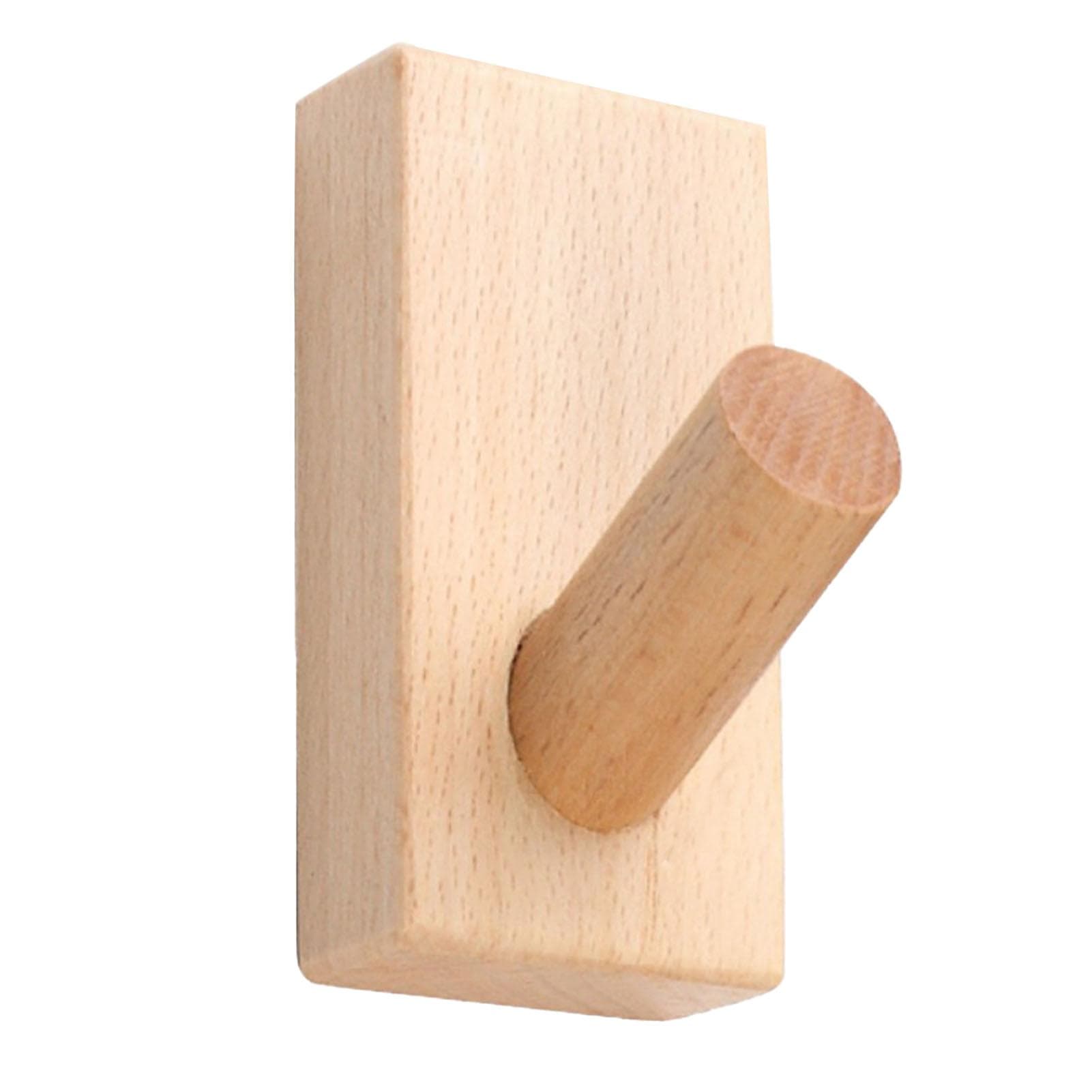 Wood Wall Hook Orderly Storage Smoother Surfaces Beautiful Practical Coat Hooks for Living Room