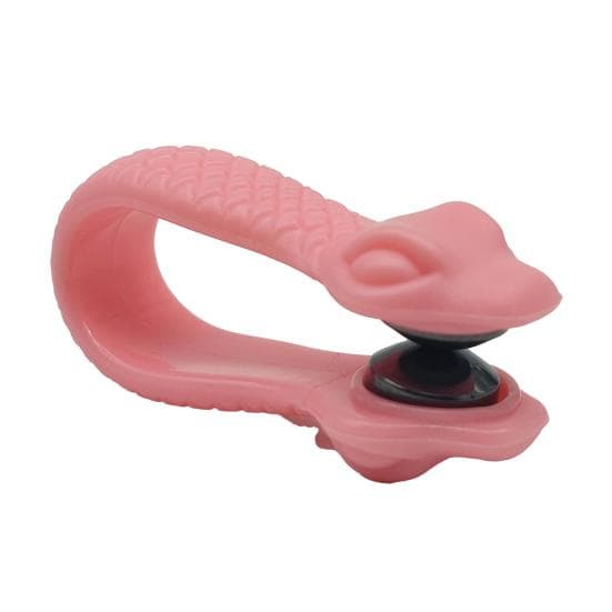 Acupressure Clips for Migraine Relief Serpentine Pattern LI4 Massage Clips Plastic Tiger Mouth Rubdown Clips for Headache Tension Relief pink