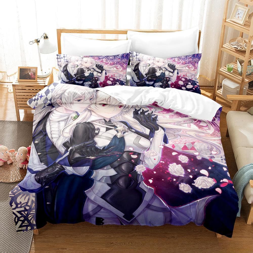 Game Fire Emblem Engage Bedding Set Duvet Cover Comforter Bed Set Quilt Cover Pillowcase King Queen Twin Size Boys Girls Adult EU Twin 135x200cm