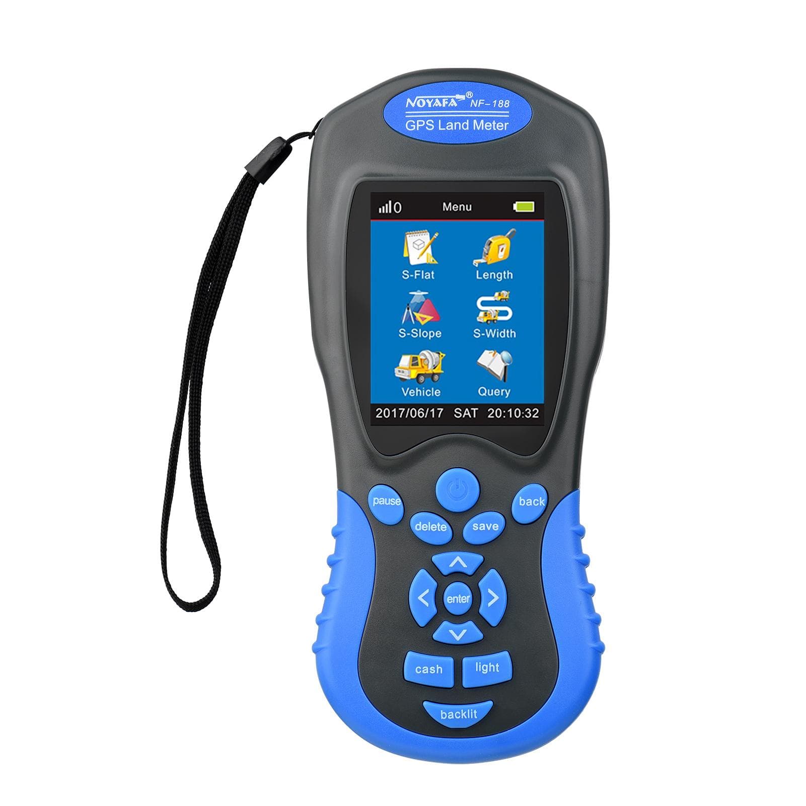 NOYAFA NF-198 GPS Land Meter Handheld Digital LCD Farmland Area Length Height Pressure NF-188
