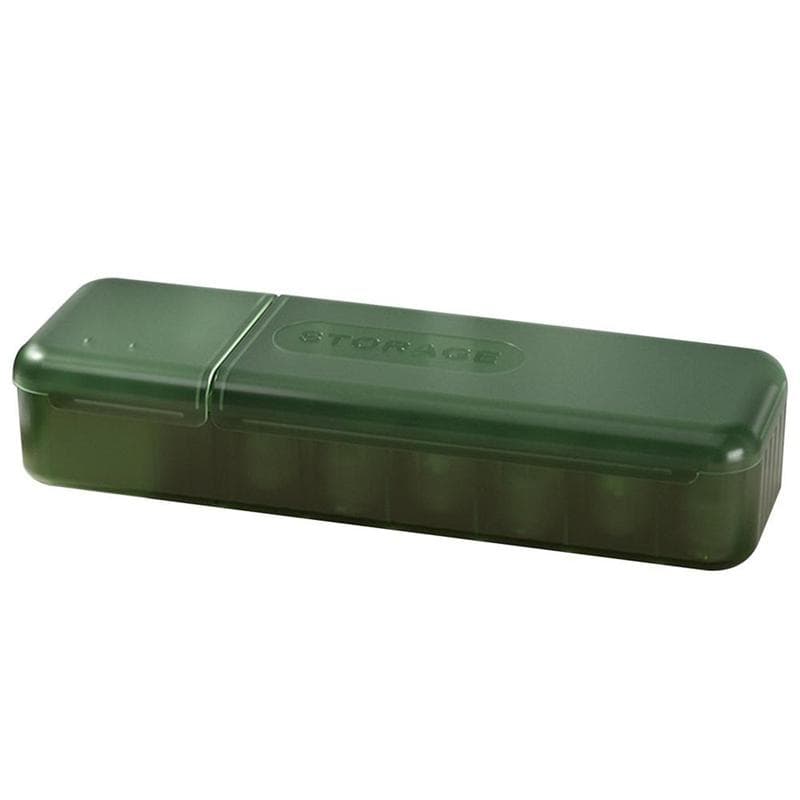 Cable Storage Box Organizer Charger Cord Storage Box With 7 Compartments Reusable Data Cable Storage Case For Home Or Travel green