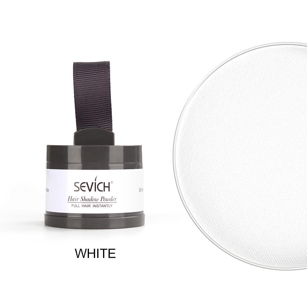 Sevich Magical Fluffy Hairline Powder Hair Line Shadow Hair Concealer Root Cover Up Gray Coverage Unisex Instantly 9 Color white