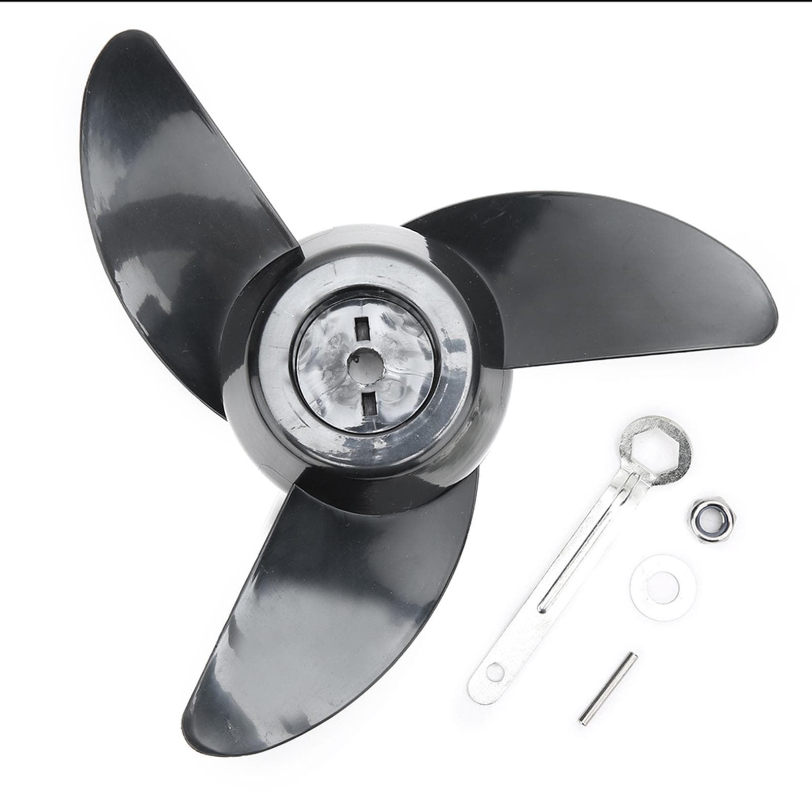 12v24v Thicken Plastic Electric Thruster Fitting Outboard Motor Propeller Accessory white
