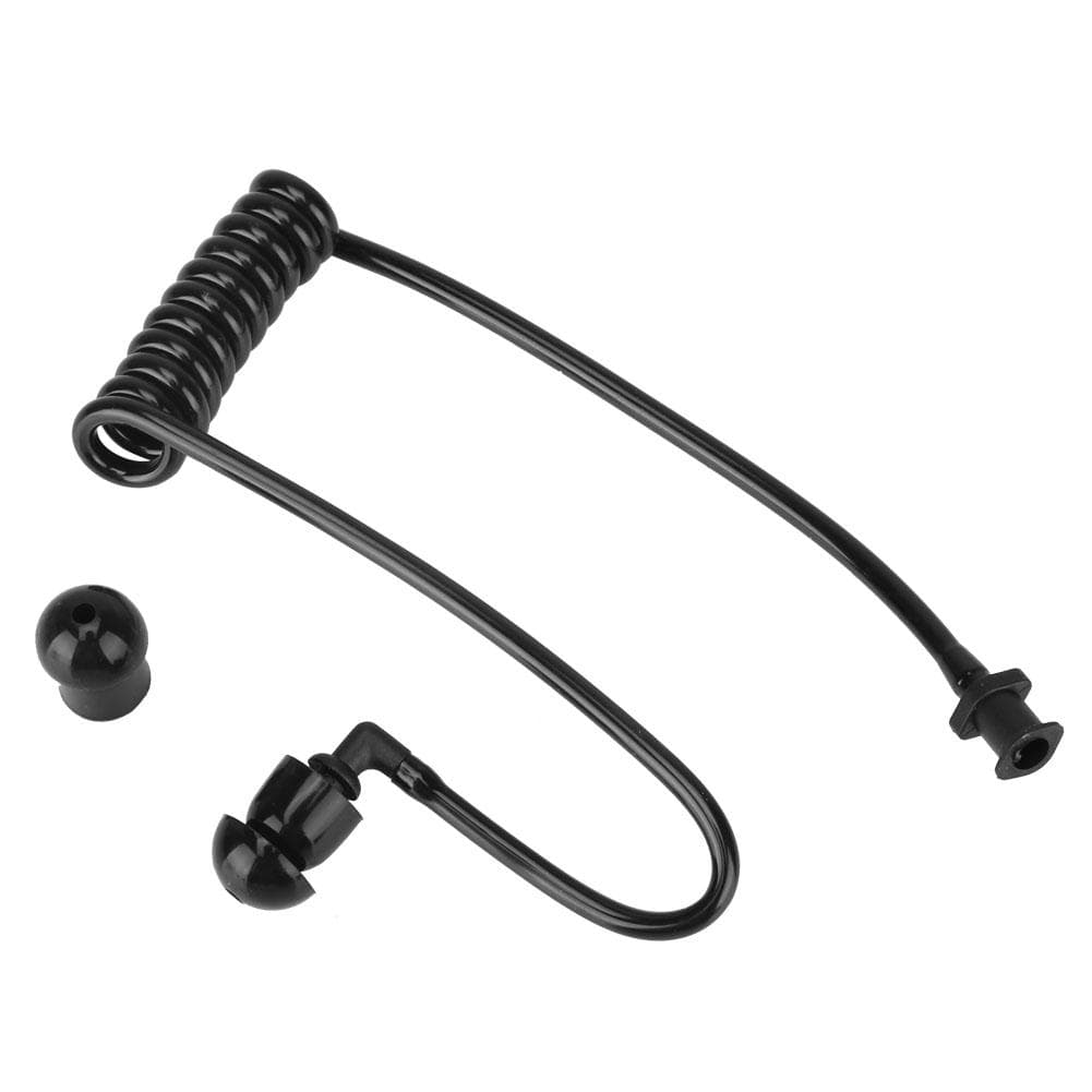 Replacement Clear Acoustic Coil Tube for Two Way Radio Walkie Talkie Earpiece black