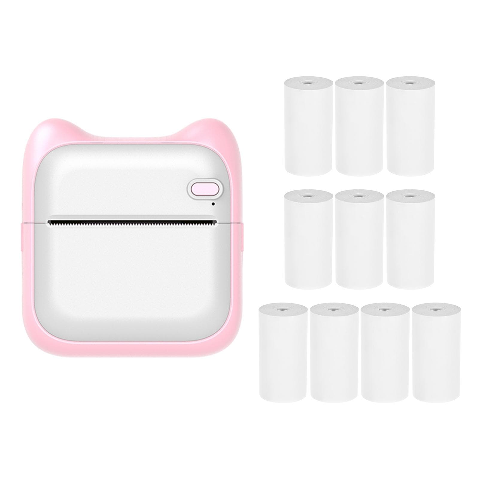 Mini Pocket Photo Printer Portable Thermal Printing Machine 190dpi Wireless BT Connection for P-2 pink