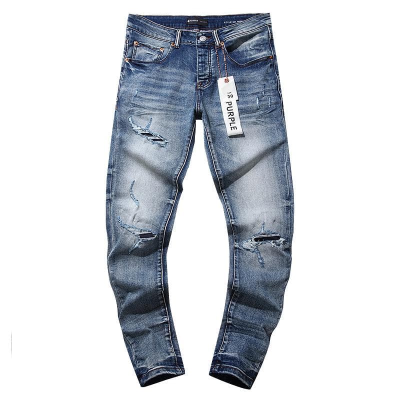 RogueWave Blue Ripped Jeans High Street Casual Pants 34