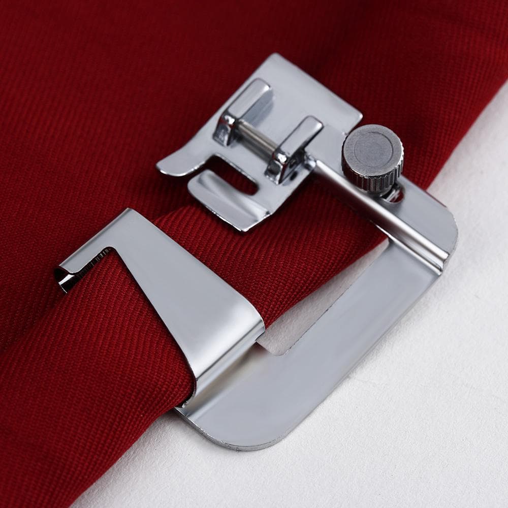 3Pcs Wide Foot Set Hemmer Adjustable Rolled Hem Snap-On Presser For Domestic Sewing Machine Parts