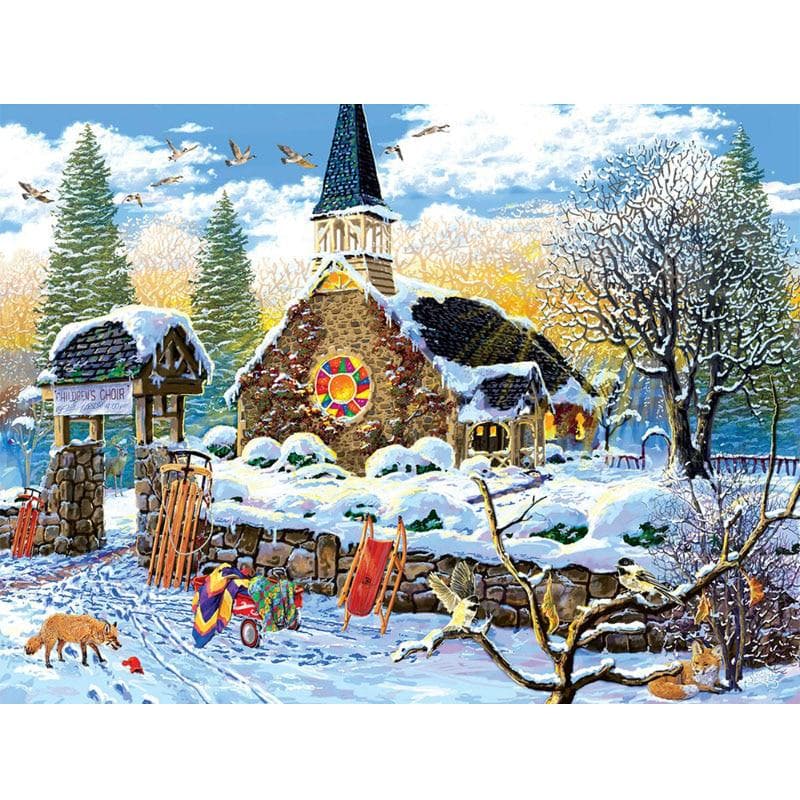 Christmas Childens Choir Diamond Craft Painting Bright Rhinestones Diamond Embroidery Kits Wall Arts 20X30CM