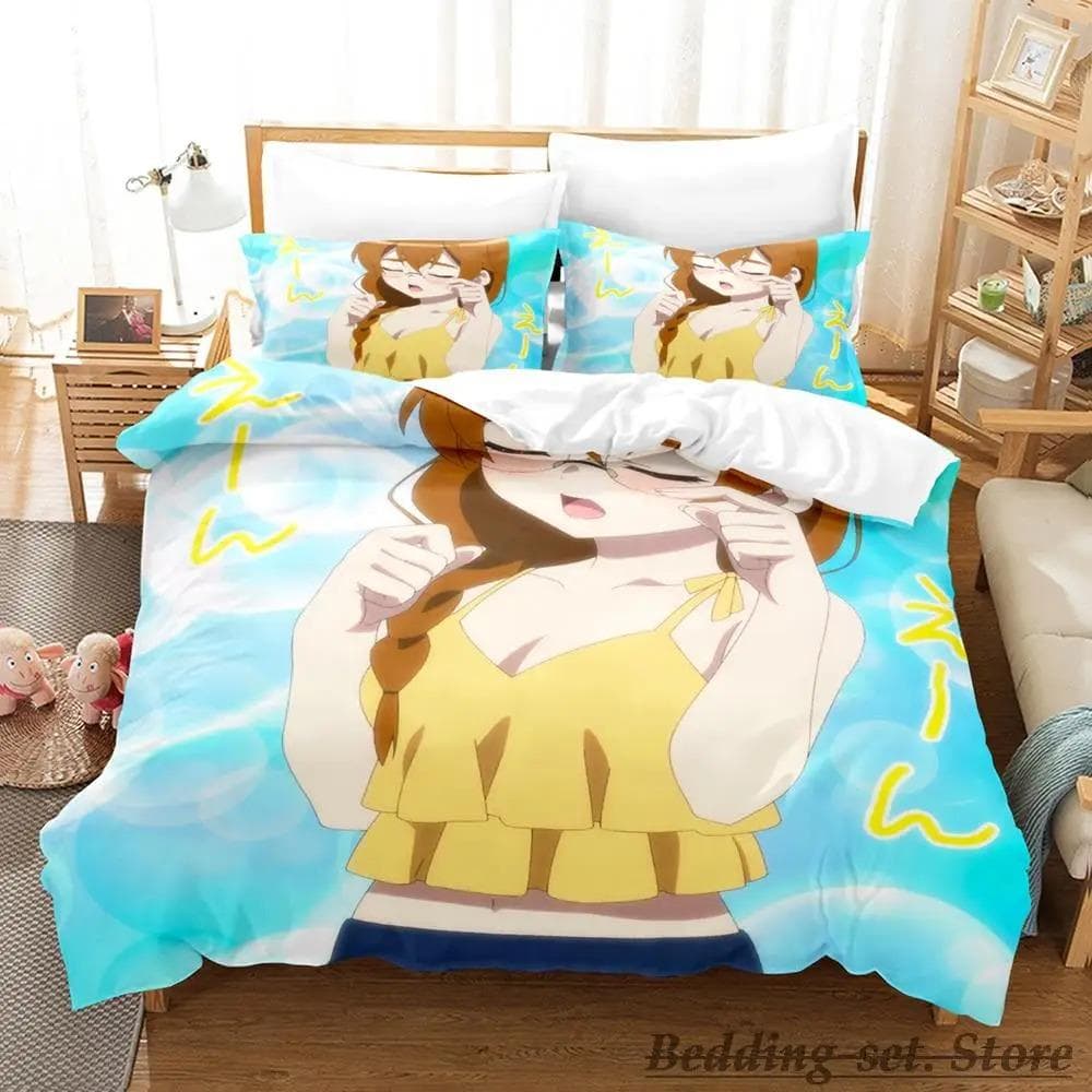 4-nin wa Sorezore Uso wo Tsuku Bedding Set Single Twin Full Queen King Size Bed Set Aldult Kid Bedroom Duvetcover Set Anime 70x133cm 2pcs