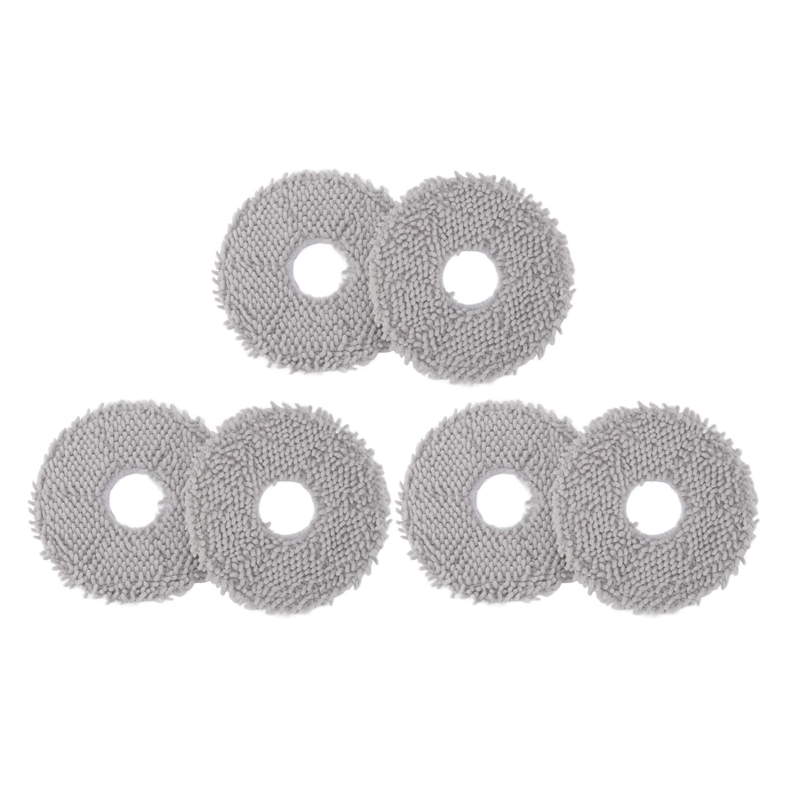 6Pcs Robot Vacuum Cleaner Mop Pads Replacement Robot Vacuum Mopping Pads Washable Cleaning Mop