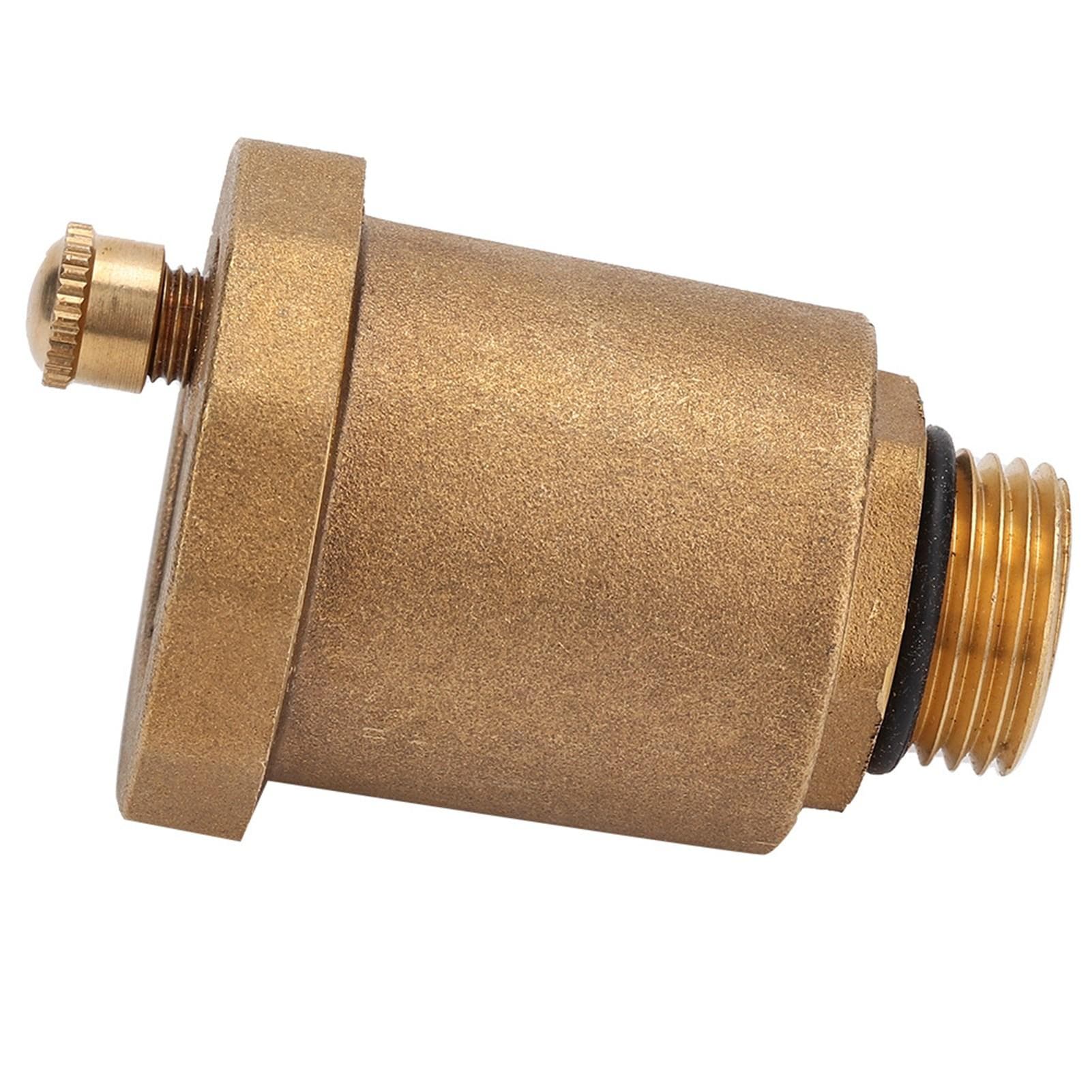 Brass Automatic One Way Air Vent Valve G12 Male Thread Air Vent Exhaust Valve