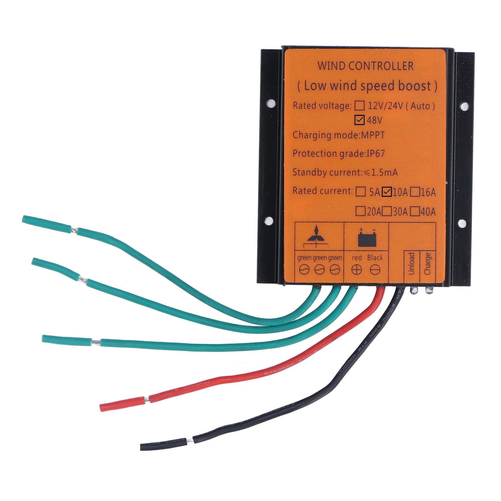 Wind Charge Controller 48V 600W MPPT Low Voltage Charging IP67 Protection Step Up Wind Energy