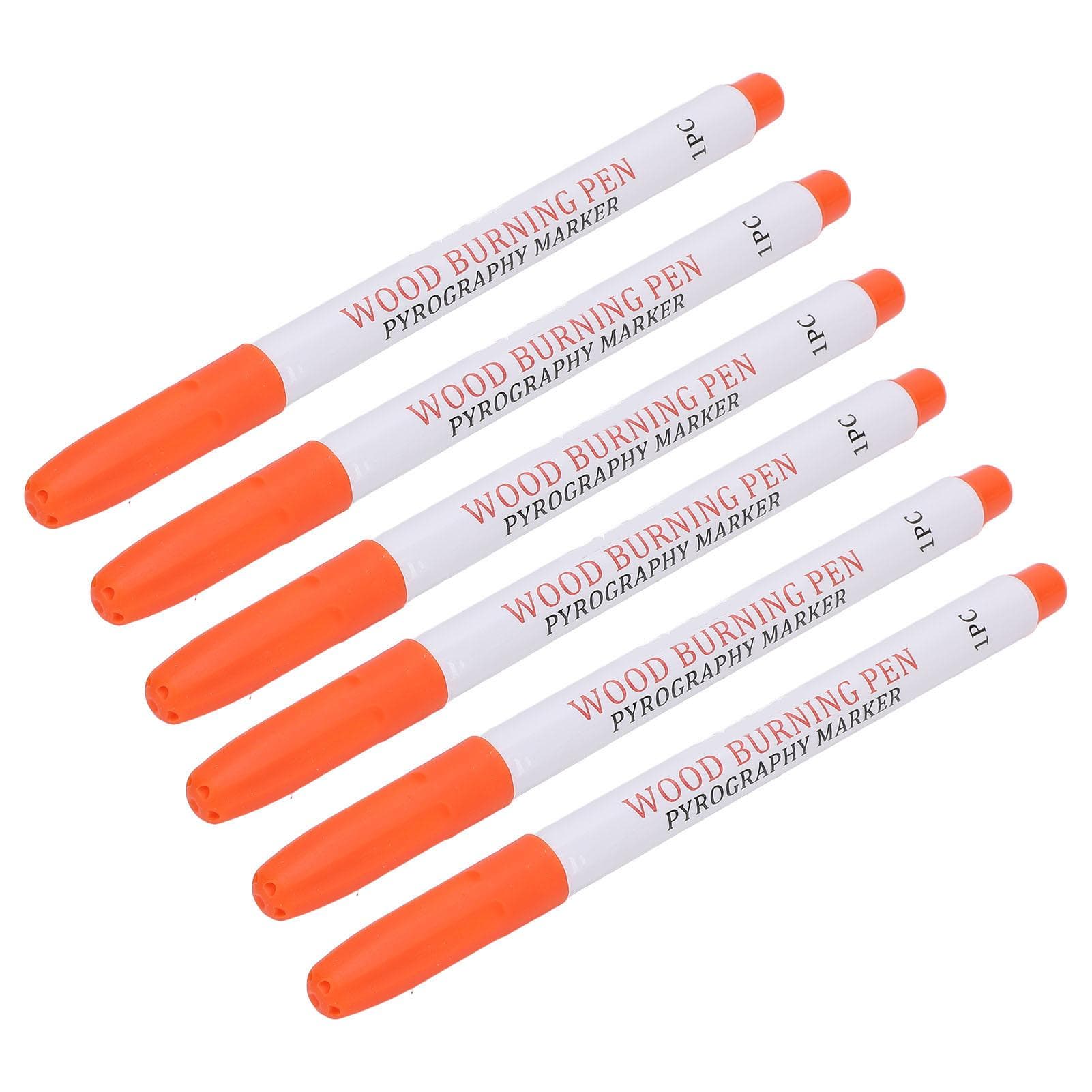 6PCS Wood Burning Pen Thermal Sensitive Dye Woodcraft Burn Marking Tool for Leather Handicraft