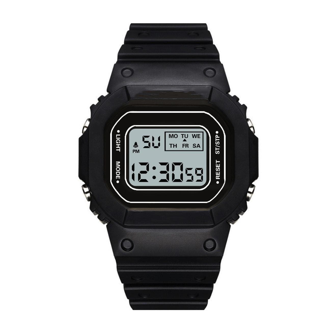 Ramidos Fashion Men Women Watches Led Digital Sport Watch Lover's Gift Clock Children Kid's Wristwatch Female Clock One Size black