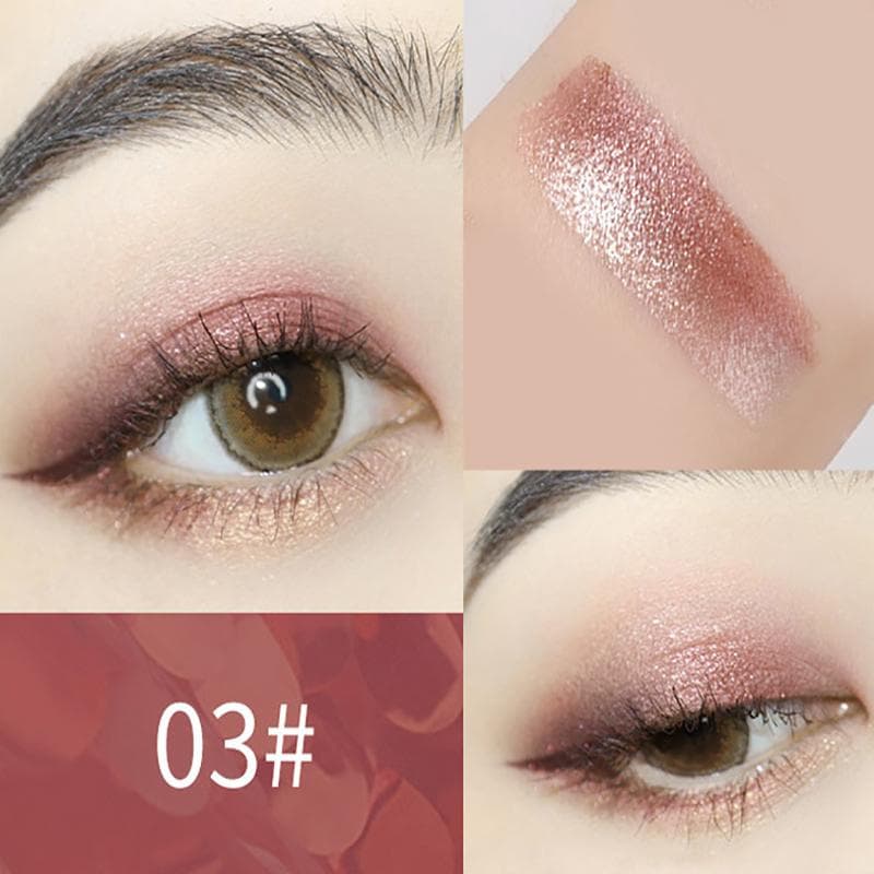 Double Color Glitter Eye Shadow Stick Pencil Eyeshadow Makeup Waterproof Bicolor Shimmer Cosmetics Beauty Makeup Tool 03