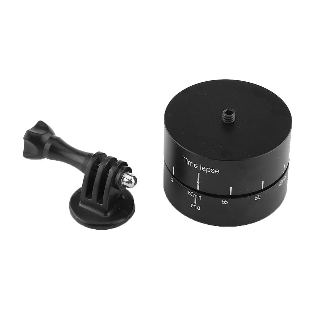 360 degrees 60 Minutes Panning Rotating Tripod Time Lapse Stabilizer Tripod Adapter for Gopro iPhone