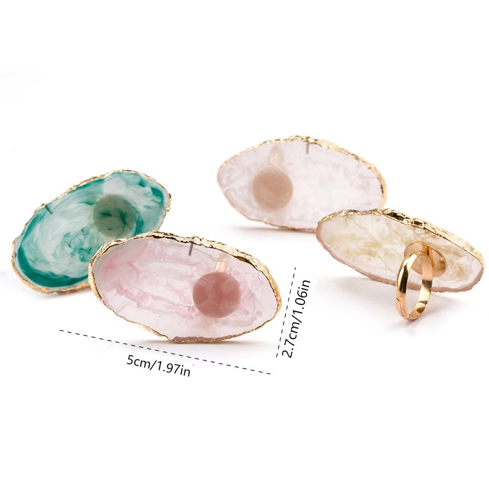 Fashion Acrylic Color Nail Art Palette with Finger Ring Polish Cream Mixing Nail Art Tool