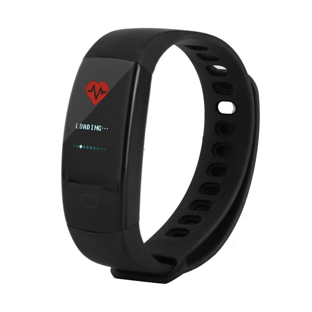 Fitness Smart Bracelet Sports Heart Rate Blood Pressure Tracking Monitor Healthy Care Black