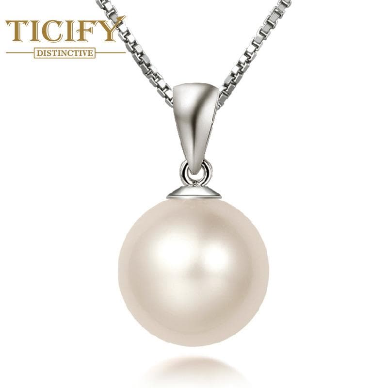 Retro Marine Imitation Pearl Fashion Pearl Necklace 12mm