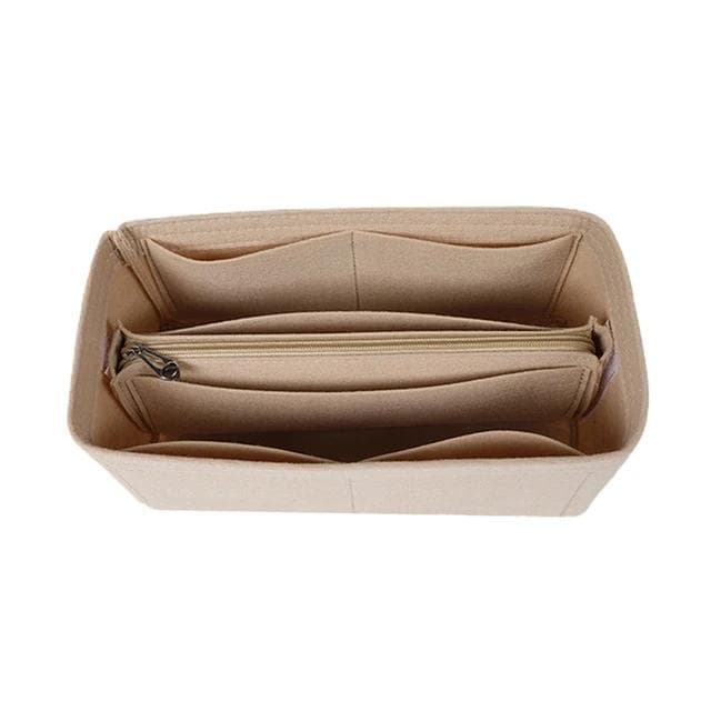 Hot Popular Women's Makeup Organizer Felt Cloth Insert Bag Multi-functional Travel Cosmetic Bag Fit Liner Bag H-Birkin30