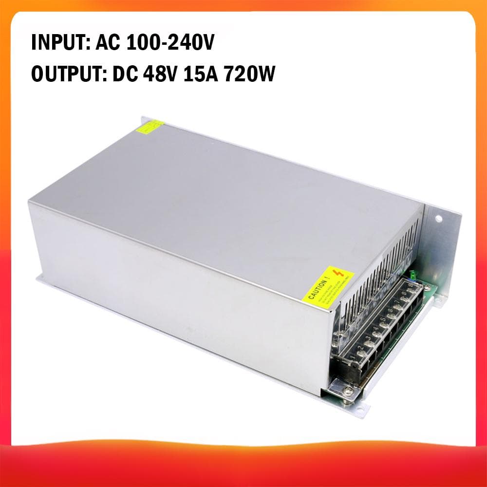 AC 100-240V to DC 48V 20.8A 1000W Voltage Transformer Regulated Switching DC 48V 15A 720W