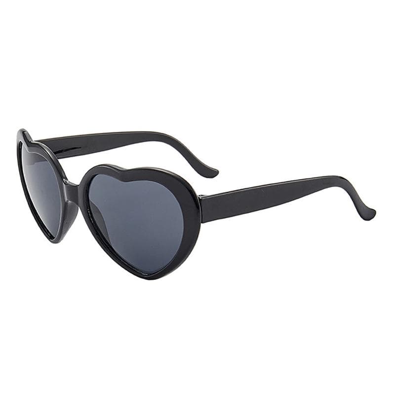 Peach heart Sunglasses love frameless conjoined European trend dazzling color glasses MULTI