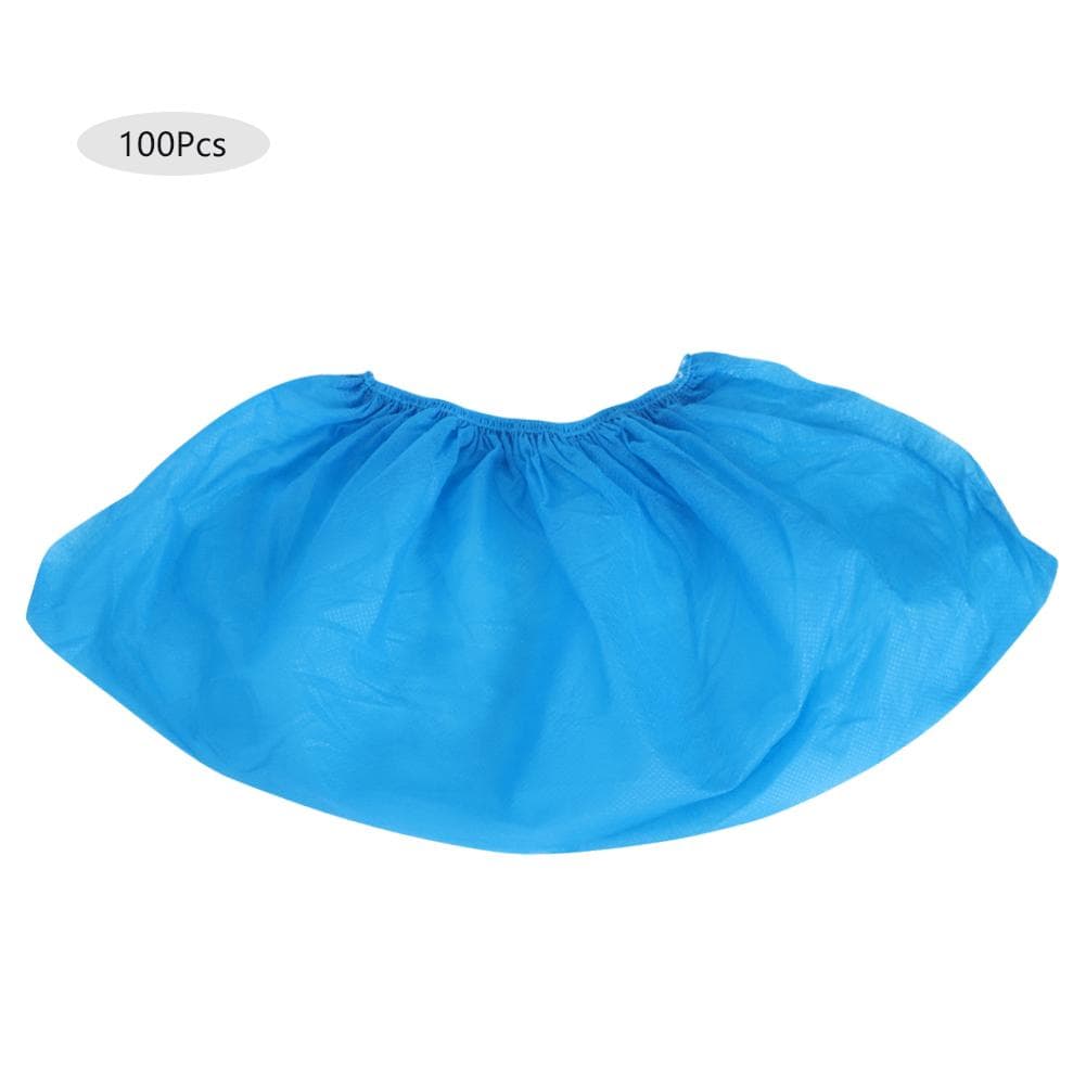 100pcs Non Woven Disposable Shoes Covers Breathable Dustproof Anti slip Shoe Covers(Dark Blue ) dark blue
