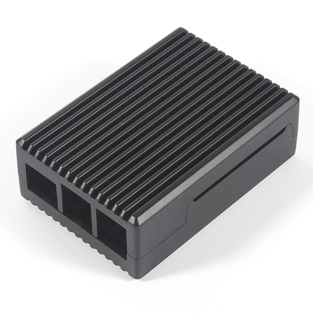 Heavy-Duty Aluminum Alloy Metal Passive Cooling Casing Easy Installation Anti-Corrosion Aluminum black