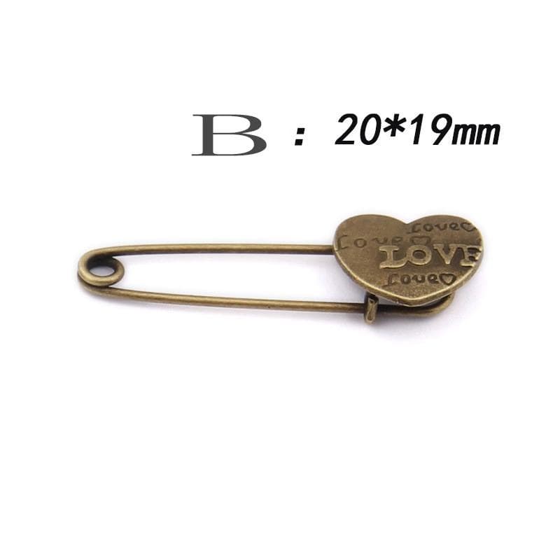 Safety Pin Vintage Antique Shawl Scarf Kilt Brooch Women Bronze DRAGONFLY Men 16-32cm