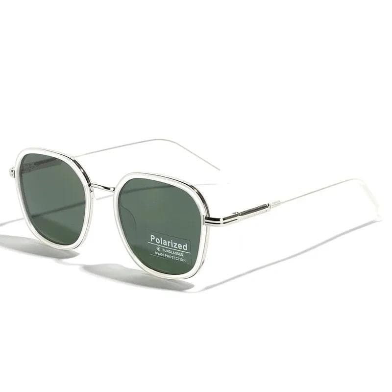 TR90 Sunglasses Men Women Retro Style Designer Metal Geometric Sun Glasses Double Beam Driving Shades